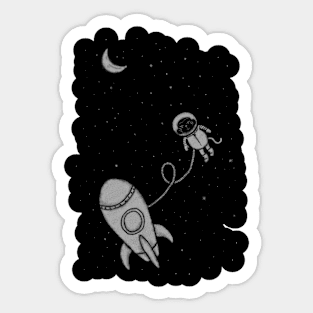 Monkey In Space Sticker